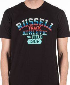  RUSSELL ATHLETIC TRACK S/S CREWNECK TEE  (M)