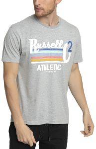  RUSSELL ATHLETIC STRIPED 02 S/S CREWNECK TEE  (S)