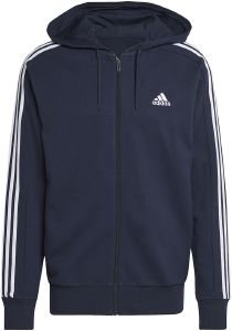  ADIDAS PERFORMANCE ESSENTIALS FRENCH TERRY 3-STRIPES FULL-ZIP HOODIE  