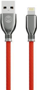 FOREVER TORNADO 8-PIN LIGHTNING CABLE FOR IPHONE 1M 3A RED