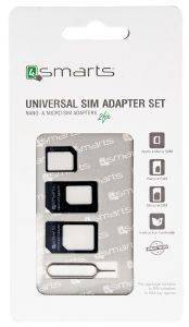 4SMARTS UNIVERSAL SIM ADAPTER SET 3 PCS