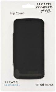 ALCATEL LEATHER FLIPCOVER FC7040 FOR ONE TOUCH POP C7 BLUISH BLACK
