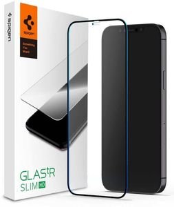 SPIGEN TEMPERED GLASS FC FOR IPHONE 12 PRO MAX BLACK