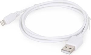 CABLEXPERT CC-USB2-AMLM-W-1M8-PIN SYNC AND CHARGING CABLE WHITE 1M