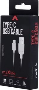MAXLIFE TYPE-C CABLE 1A 1M