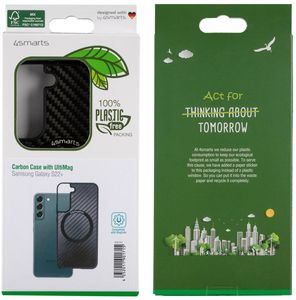 4SMARTS CARBON CASE WITH ULTIMAG FOR SAMSUNG GALAXY S22+ S906 BLACK