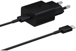 SAMSUNG WALL CHARGER EP-T1510XB  15W + USB-C DATA CABLE BLACK