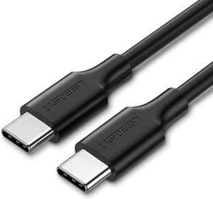CHARGING CABLE UGREEN US286 TYPE-C/TYPE-C BLACK 1M 50997 3A