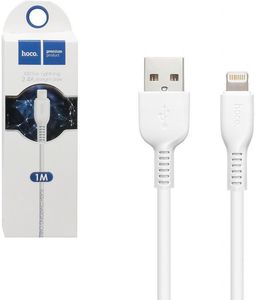 HOCO X20 FLASH CHARGING DATA CABLE FOR LIGHTNING 1M WHITE