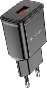 LAMTECH QUICK CHARGER USB3.0 18W BLACK LAM021943