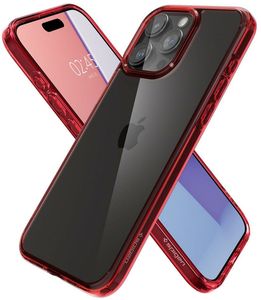 SPIGEN ULTRA HYBRID DEEP RED FOR IPHONE 15 PRO MAX