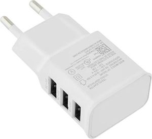 LAMTECH 3XUSB CHARGER 2,1A WHITE LAM040532