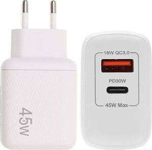 LAMTECH CHARGER USB QC3.0/TYPE-C 45W LAM023541