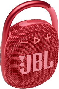 JBL CLIP 4 PORTABLE BLUETOOTH SPEAKER WATERPROOF IP67 5W RED