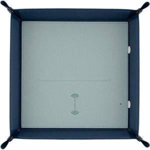 4SMARTS POCKET TRAY ORGANIZER WITH WIRELESS CHARGER 15W BLUE / LIGHT BLUE