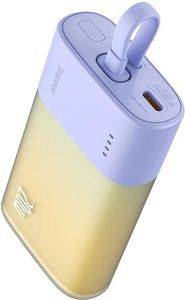 BASEUS POWERBANK POPSICLE 5200MAH 20W LIGHTNING + TYPE-C EDITION NEBULA PURPLE