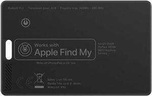 4SMARTS LOCATION FINDER SKYTAG 2MM CARD IOS QI WIRELESS RECHARGE BATTERY IPX5 BLACK