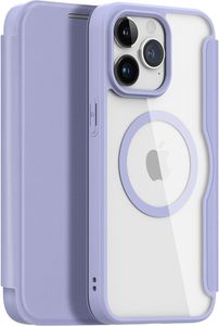 DUX DUCIS SKIN X PRO FOLIO CASE WITH MAGSAFE FOR APPLE IPHONE 15 PRO MAX PURPLE