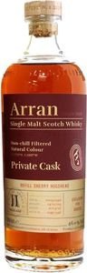  THE ARRAN MALT 11 YEARS PRIVATE CASK (GREECE) 46% 700ML (2009/946) 700 ML