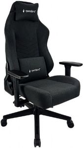 GEMBIRD GAMING CHAIR WITH BACK AND NECK PILLOWS BLACK GC-02-BL