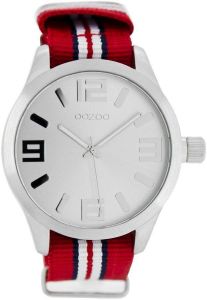   OOZOO XXL TIMEPIECES MULTICOLOR FABRIC STRAP B6605