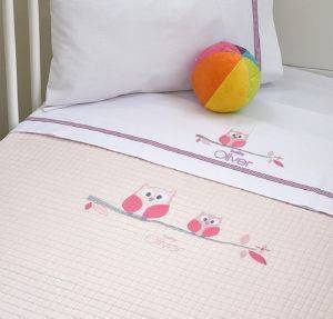   BABY OLIVER SWEET PINK OWL / 100X140CM