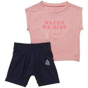 ΣΕΤ REEBOK SJ SS SET ΡΟΖ/ΜΠΛΕ ΣΚΟΥΡΟ