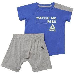 ΣΕΤ REEBOK SJ SS SET ΜΠΛΕ/ΓΚΡΙ
