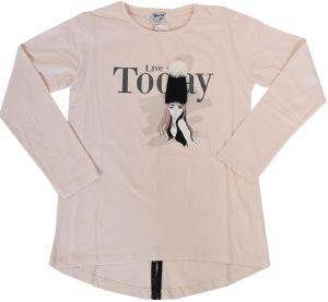 ΜΠΛΟΥΖΑ ΜΑΚΡΥΜΑΝΙΚΗ YOURS Y5638 ΡΟΖ