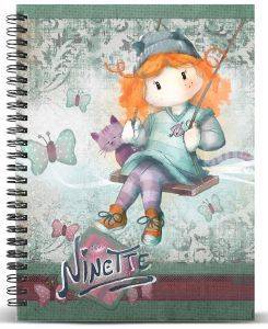   A4 KARACTERMANIA  FOREVER NINETTE MULTICOLORED PAPER NOTEBOOK SWING 120