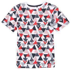 T-SHIRT 3 POMMES 3Q10115 ΛΕΥΚΟ/ ΚΟΚΚΙΝΟ/ΜΑΥΡΟ