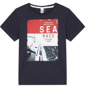 T-SHIRT 3 POMMES 3Q10015 ΣΚΟΥΡΟ ΜΠΛΕ