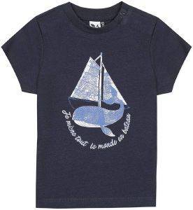 T-SHIRT 3 POMMES 3Q10993 ΣΚΟΥΡΟ ΜΠΛΕ