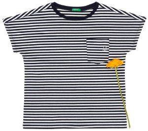 T-SHIRT BENETTON FUNZIONE GIRL /  (120 CM)-(6-7 )