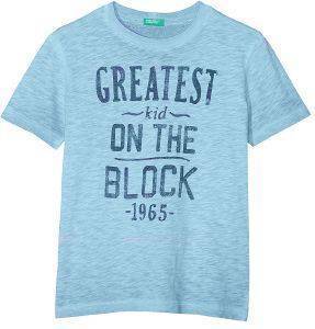 T-SHIRT BENETTON INDIGO BOY ΘΑΛΑΣΣΙ (90 CM)-(2 ΕΤΩΝ)