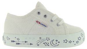 ΠΑΠΟΥΤΣΙ SUPERGA 2730 KIDS PRINTED PLATFORM S31121W ΑΝΟΙΧΤ ΡΟΖ