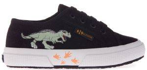 ΠΑΠΟΥΤΣΙ SUPERGA 2750 KIDS DINO S61131W ΜΑΥΡΟ