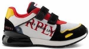 SNEAKERS REPLAY GBS29.332.C0019L/174 ΛΕΥΚΟ/ΜΑΥΡΟ/ΠΟΡΤΟΚΑΛΙ