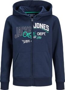 JACK - JONES HOODIE JACK - JONES 12243316 JORTRIBECA ΣΚΟΥΡΟ ΜΠΛΕ(176 CM)(16 ΕΤΩΝ)