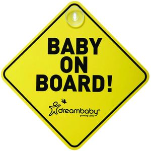 BABY ON BOARD SIGN  DREAMBABY  YELLOW/BLACK