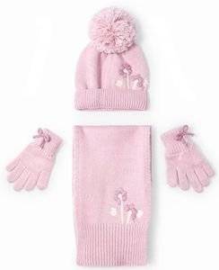 ΣΕΤ ΣΚΟΥΦΟΣ/ΚΑΣΚΟΛ/ΓΑΝΤΙΑ MAYORAL 10826 ΡΟΖ