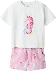 ΣΕΤ NAME IT 13239682 NMFZOSANNA NREG SHORTS SET ΛΕΥΚΟ/ΡΟΖ