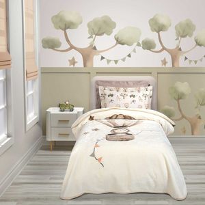 ΚΟΥΒΕΡΤΑ GREENWICH POLO CLUB VELOUR JUNIOR ESSENTIAL 8860 ΜΠΕΖ 160X220CM