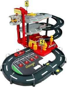 ������ BBURAGO FERRARI 1:43 RACE & PLAY PARKING GARAGE WITH 2 CARS [18/31204]