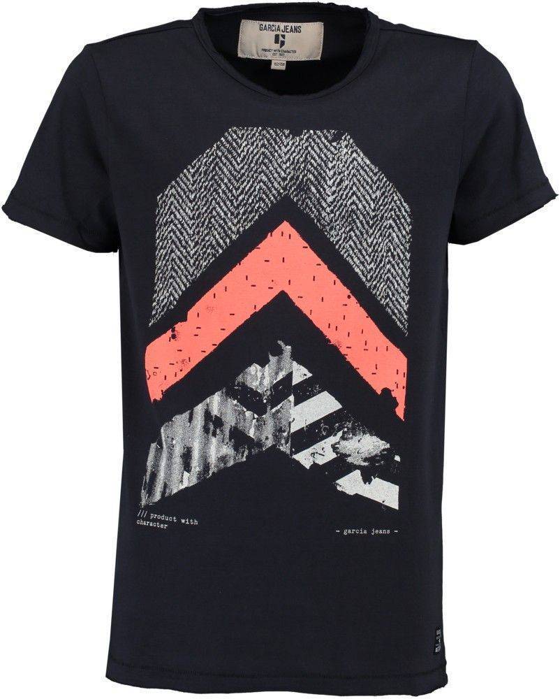 GARCIA JEANS T-SHIRT GARCIA JEANS M83406-292 DARK MOON-ΜΠΛΕ ΣΚΟΥΡΟ (128ΕΚ.)-(8ΕΤΩΝ)