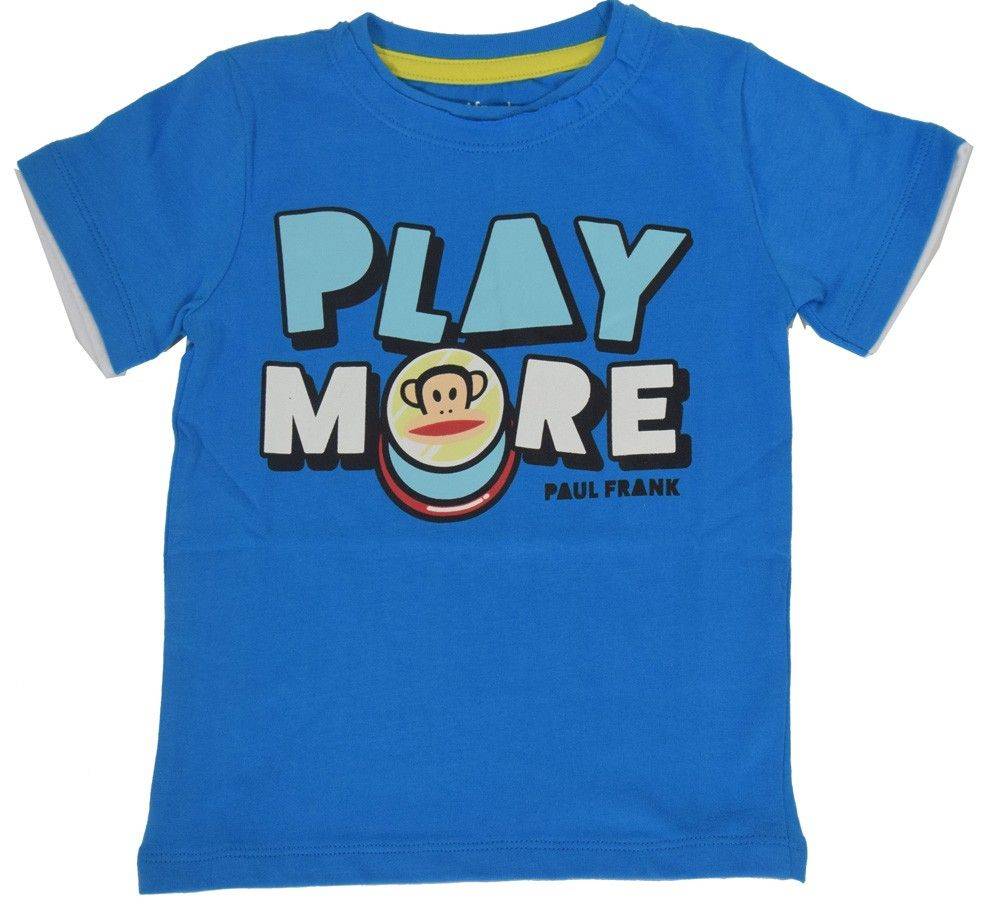 PAUL FRANK T-SHIRT PAUL FRANK PLAY MORE ΓΑΛΑΖΙΟ (176ΕΚ.)-(15-16 ΕΤΩΝ)