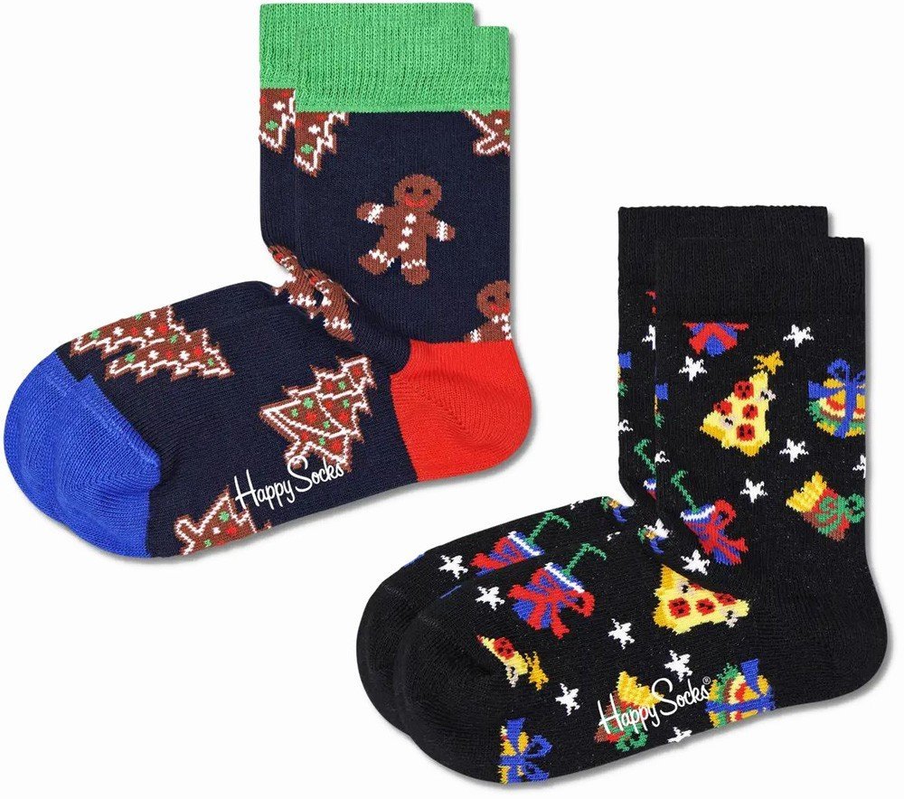 HAPPY SOCKS ΚΑΛΤΣΕΣ HAPPY SOCKS 2-PACK GINGERBREAD AND GIFTS SOCKS KGAG02-6500 (EU:33-35)