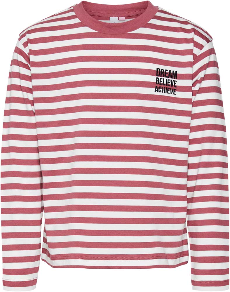 VERO MODA ΜΠΛΟΥΖΑ ΜΑΚΡΥΜΑΝΙΚΗ VERO MODA VMANIMAL KELLY STRIPE 10315327 ΡΟΖ/ΛΕΥΚΟ (158-164CM)(13-14 ΕΤΩΝ)